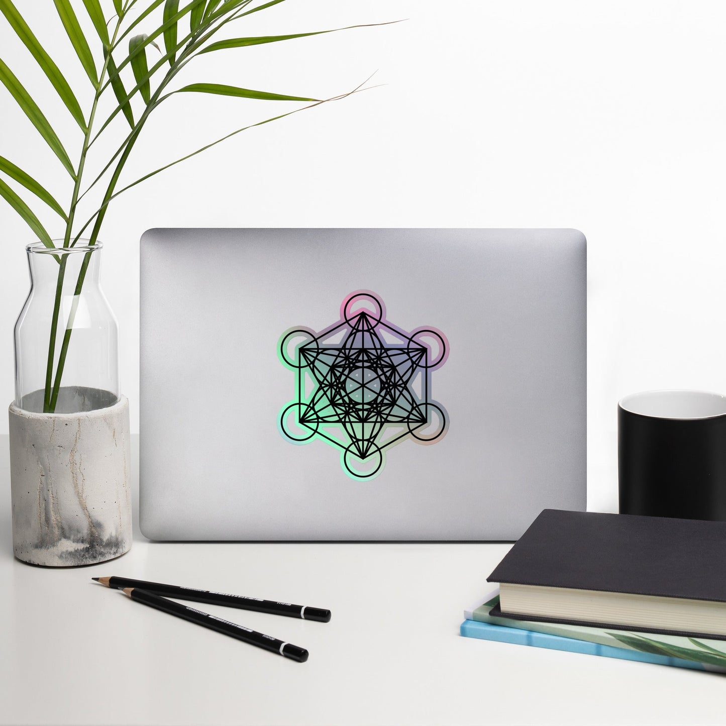 Pegatinas holográficas Cubo de Metatrón - Entropía Divina