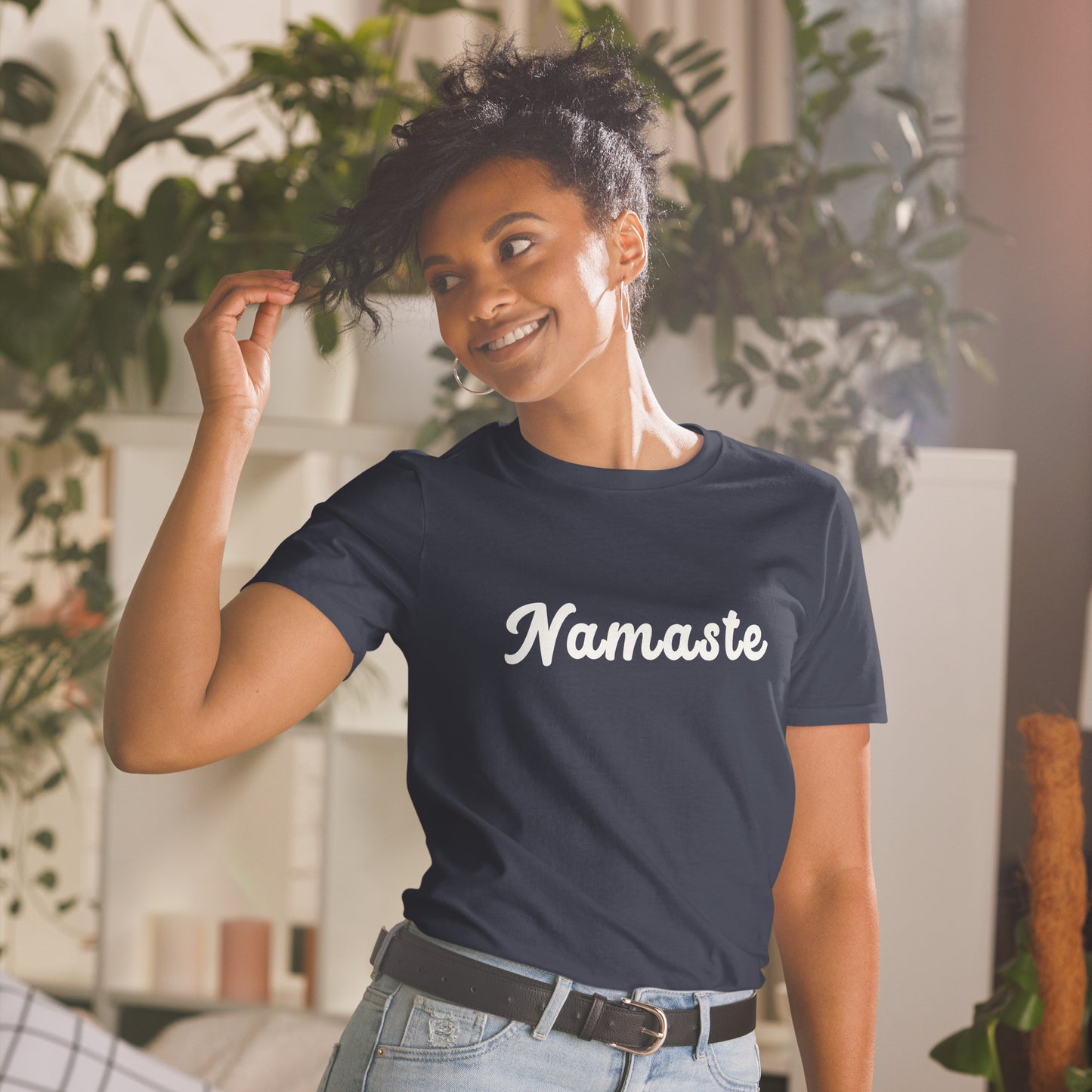 Namaste Camiseta de manga corta unisex